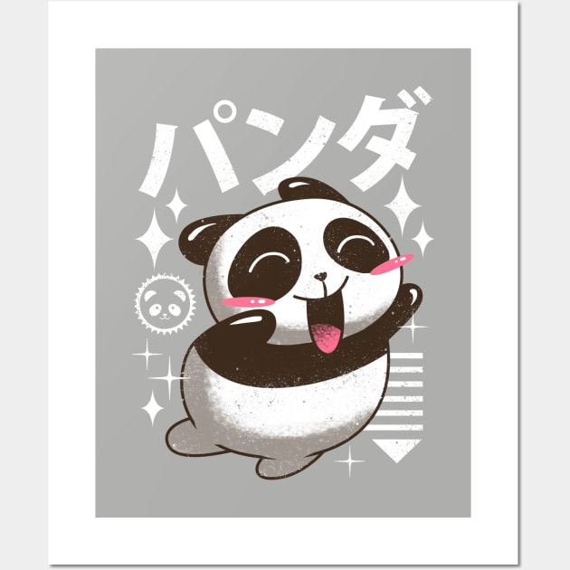 Kawaii Panda Wall Art by Vincent Trinidad Art